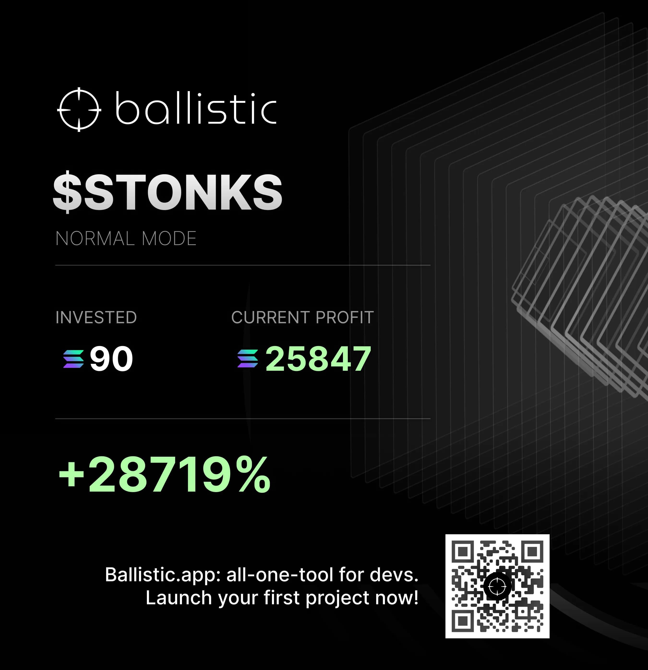 Ballistic launch PnL receipt