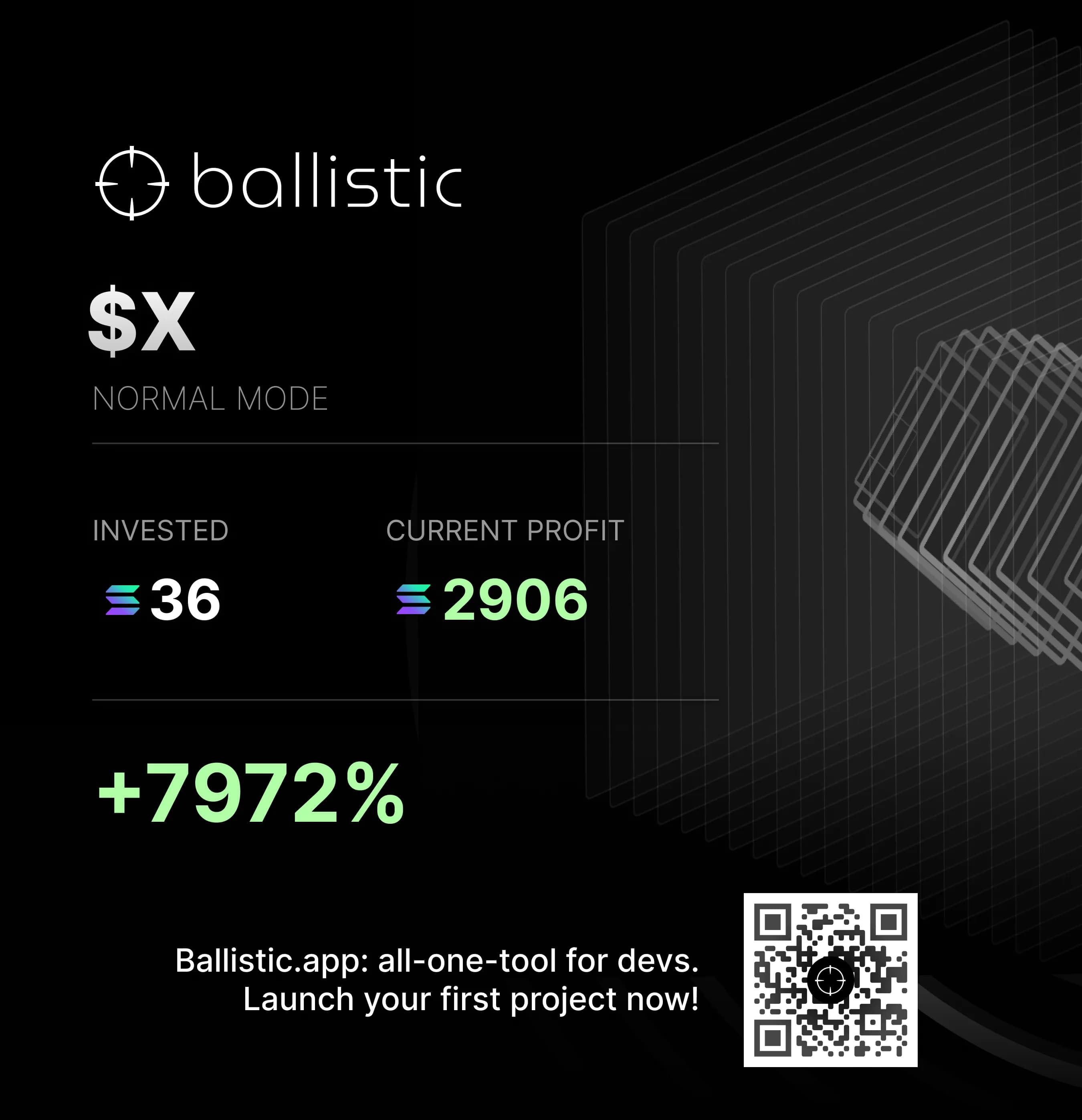 Ballistic launch PnL receipt
