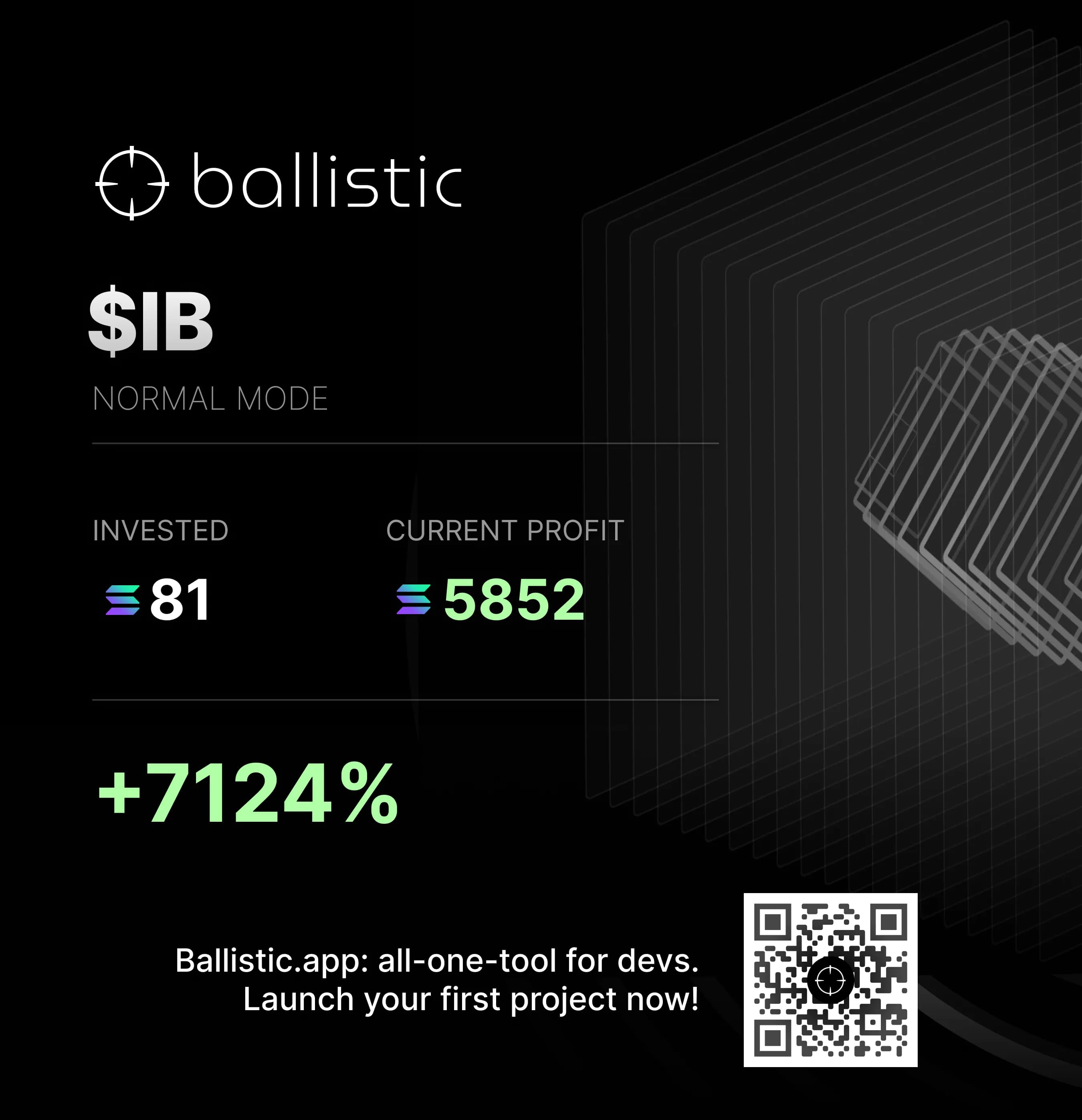 Ballistic launch PnL receipt