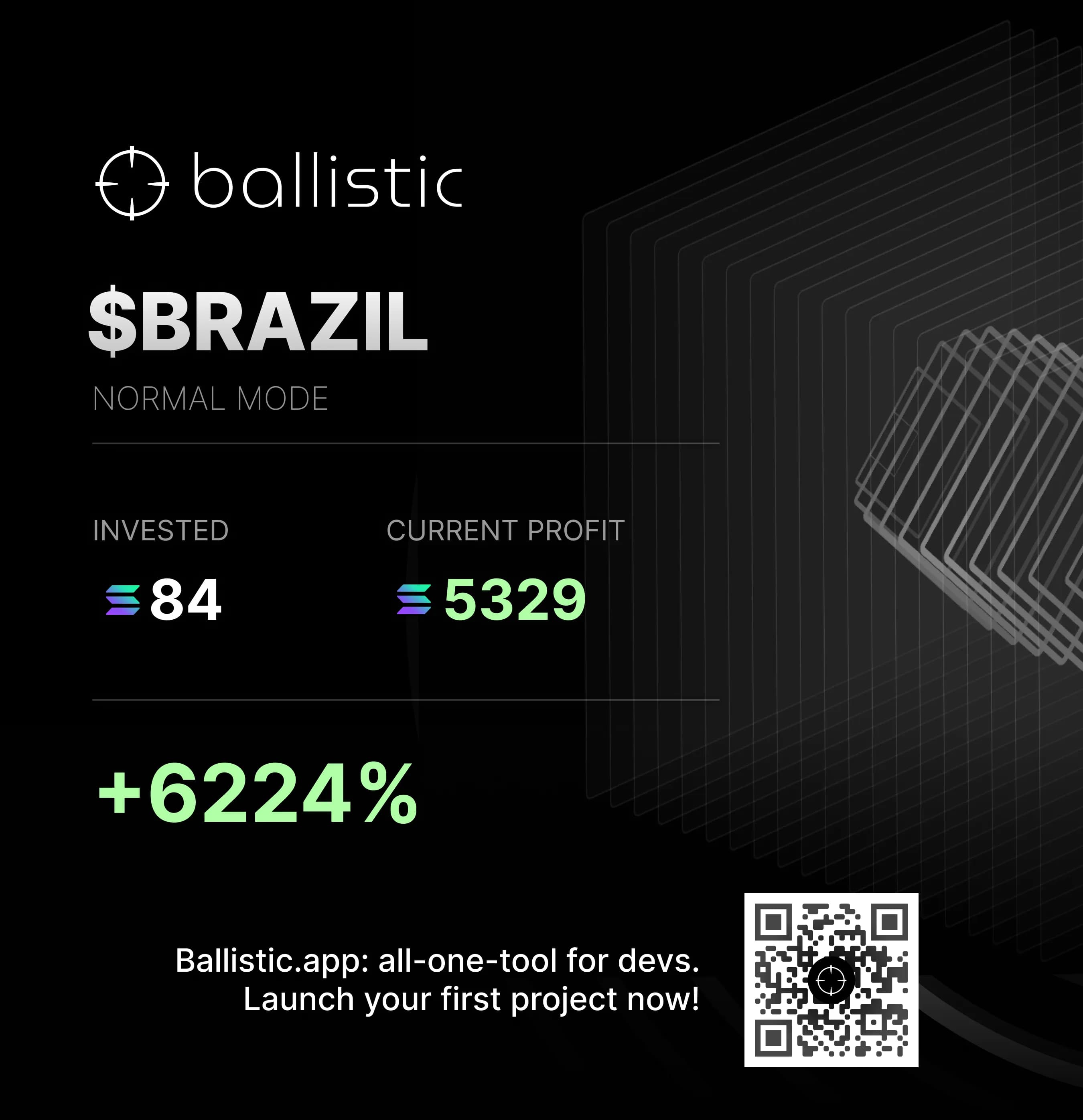 Ballistic launch PnL receipt