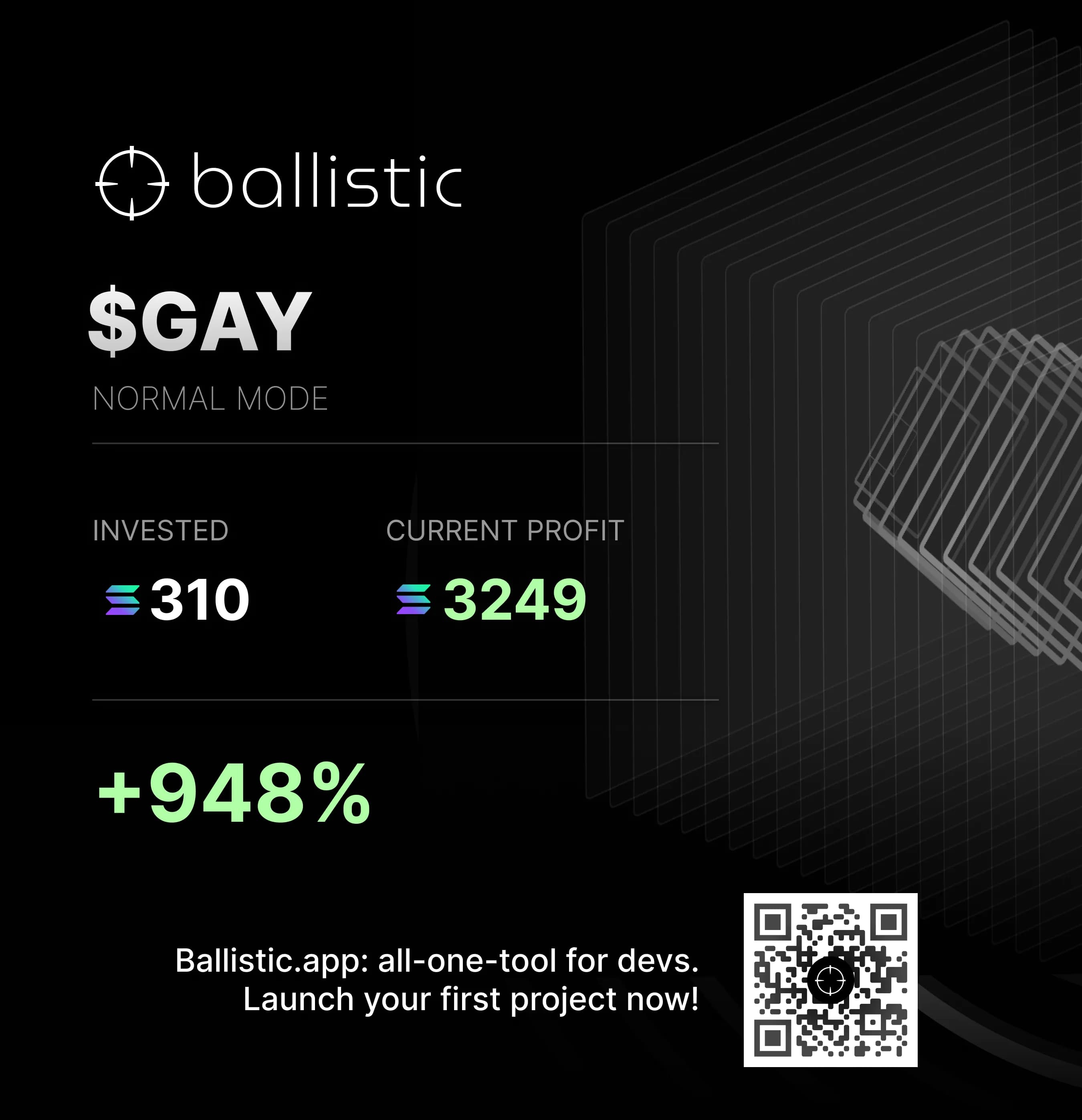 Ballistic launch PnL receipt